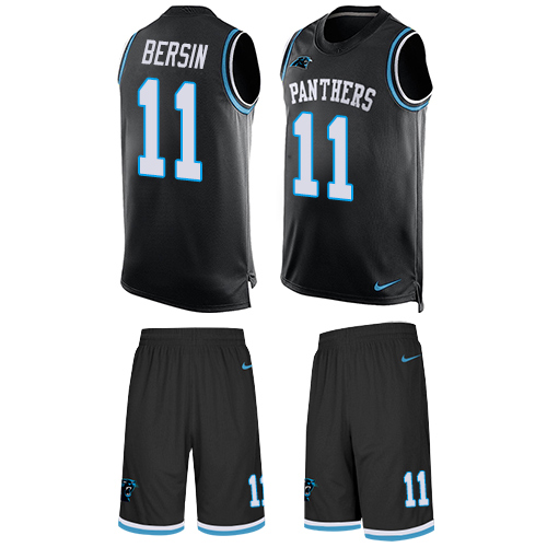 Men's Limited Brenton Bersin Nike Jersey Black - #11 Tank Top Suit NFL Carolina Panthers